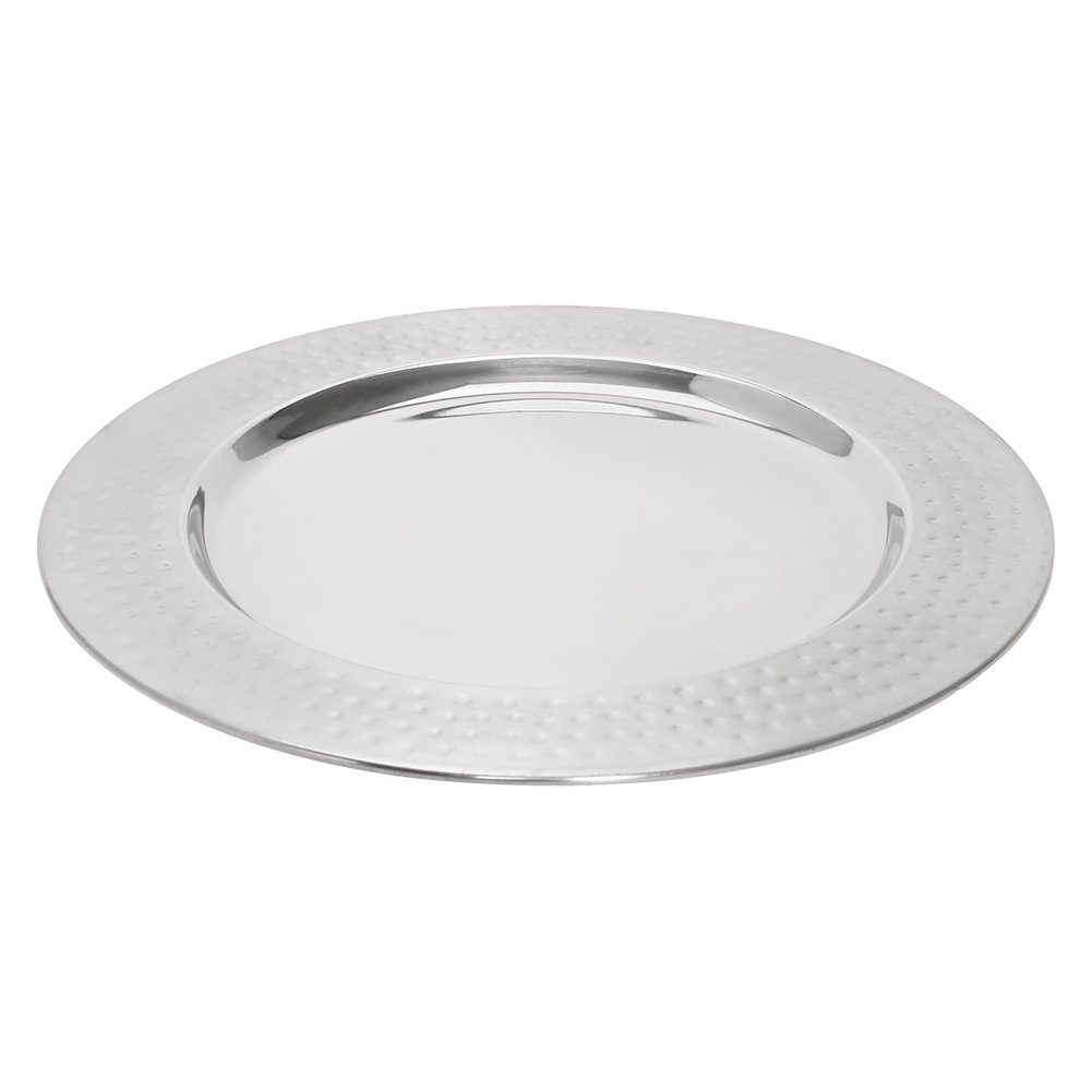 Sousplat Inox Martelado 33Cm Mimo Style