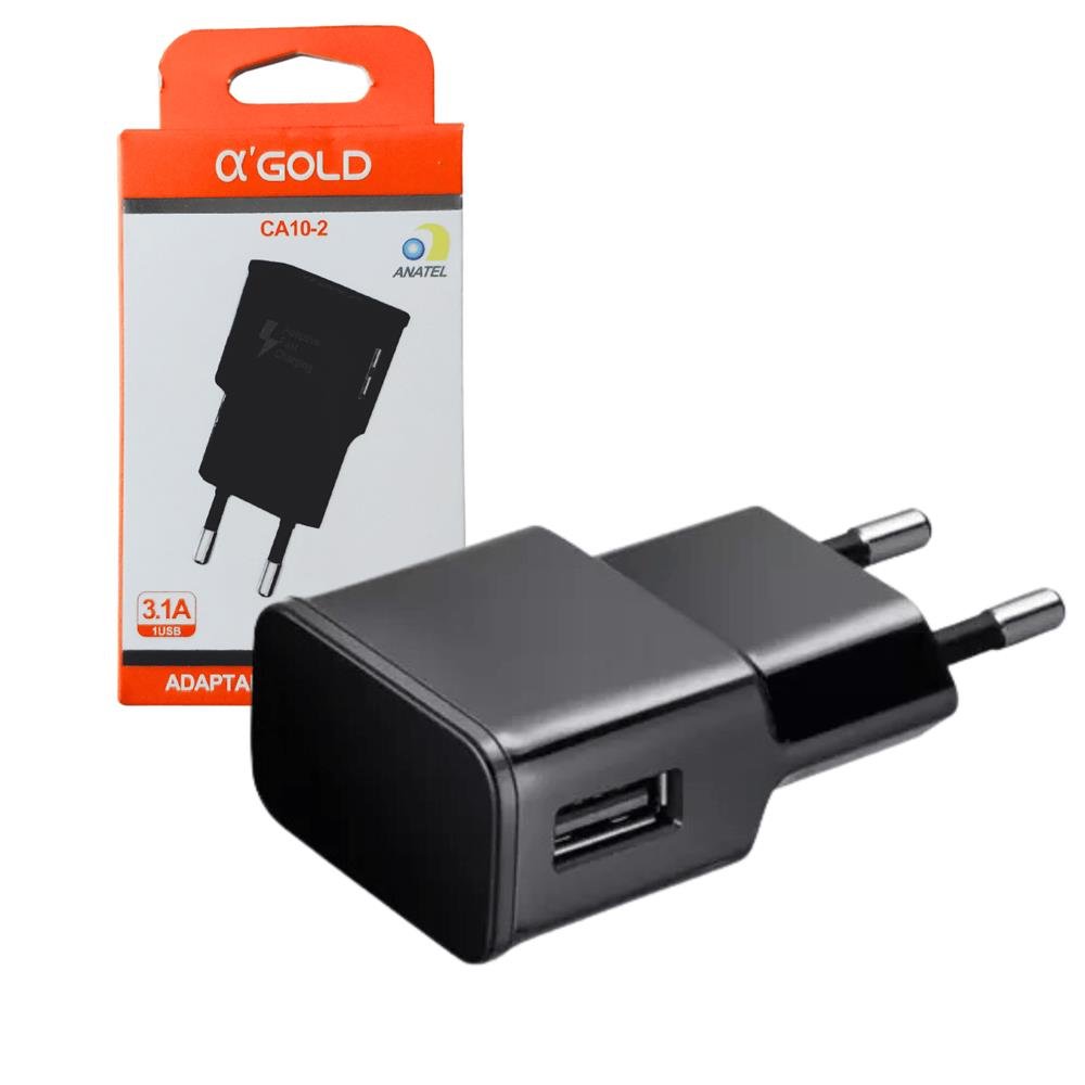 Fonte USB Adaptador de Energia para Celular Carregador 3.1 A