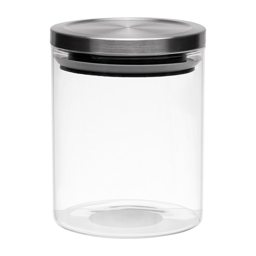 Pote Hermético De Vidro Borossilicato Com Tampa Inox 750Ml Mimo Style