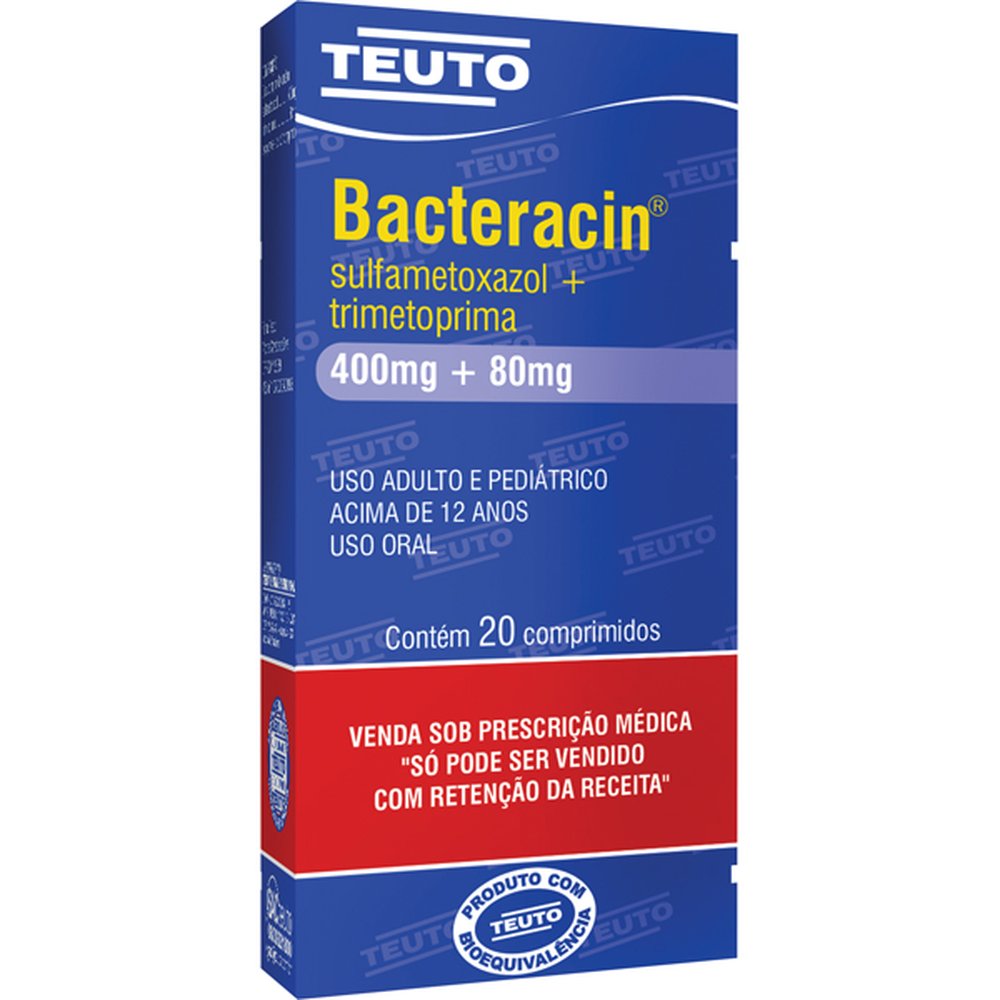 Bacteracin 400-80Mg Com 20 Comprimido - TEUTO