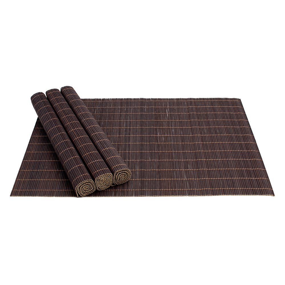 Jogo Americano de Bambu Marrom com 4 Unidades 45x30 Mimo Style