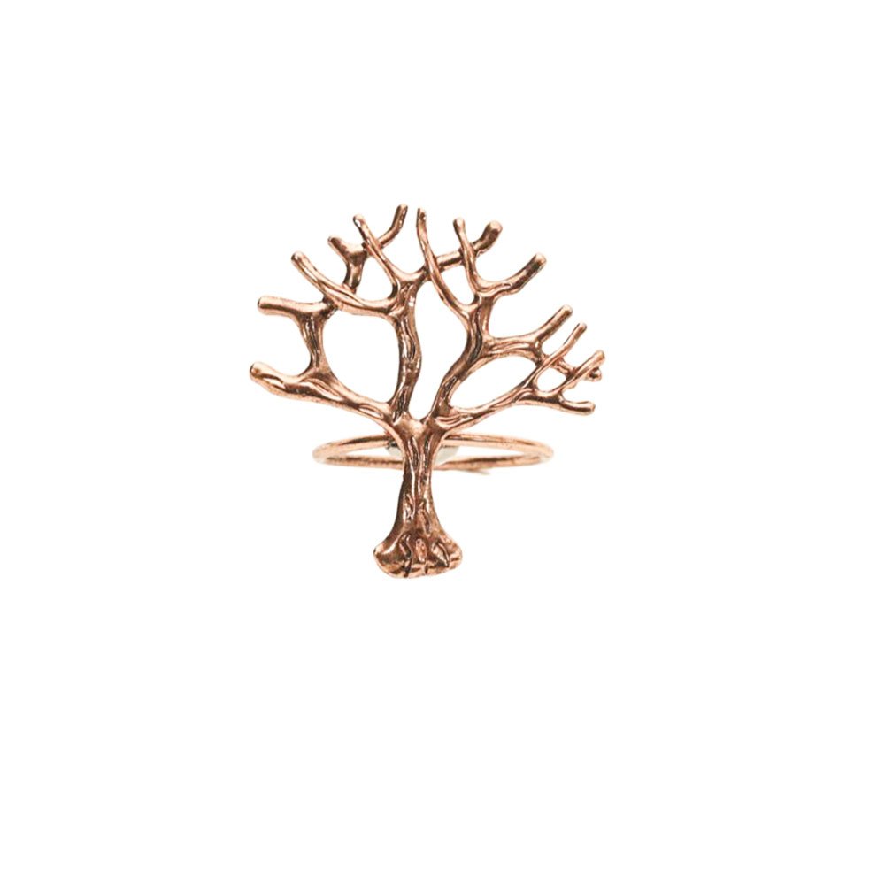 Anel Guardanapo Luxo Arvore Cobre Mimo Style