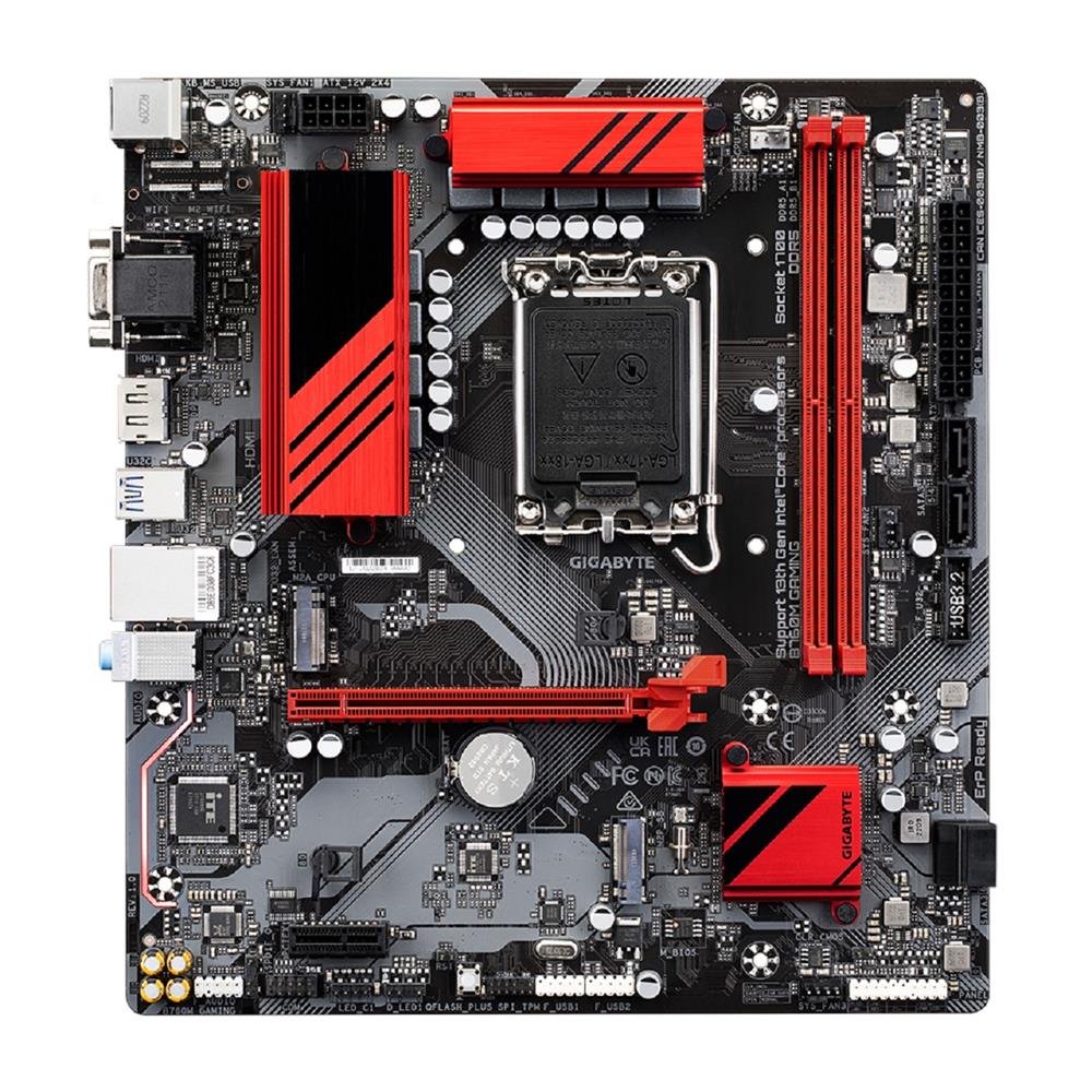Placa Mãe Gigabyte B760M Gaming, Chipset B760, Intel LGA 1700, mATX, DDR5