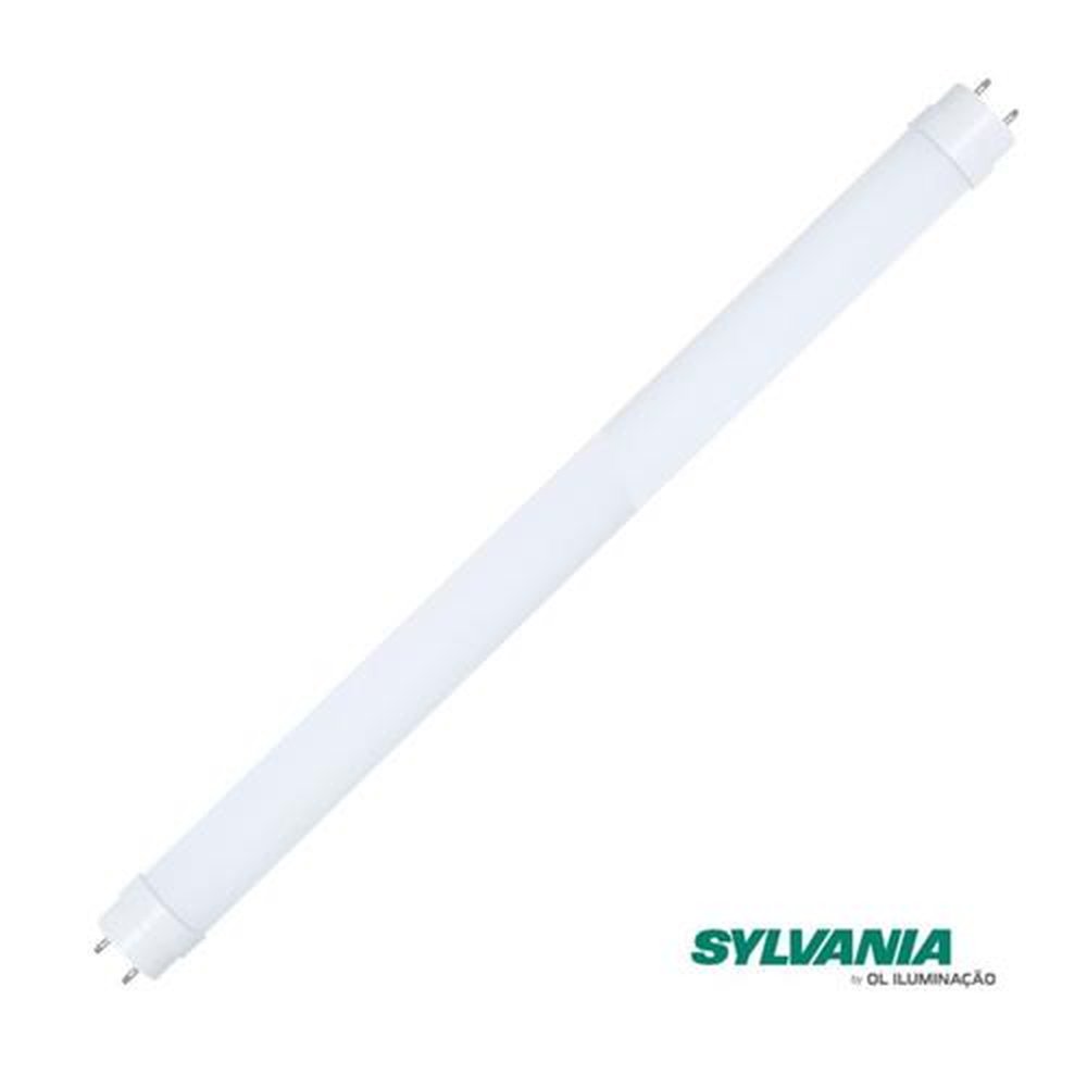 Lâmpada de Led Tubular T8 de Vidro 18W 6500K Bivolt Luz Branca Sylvânia
