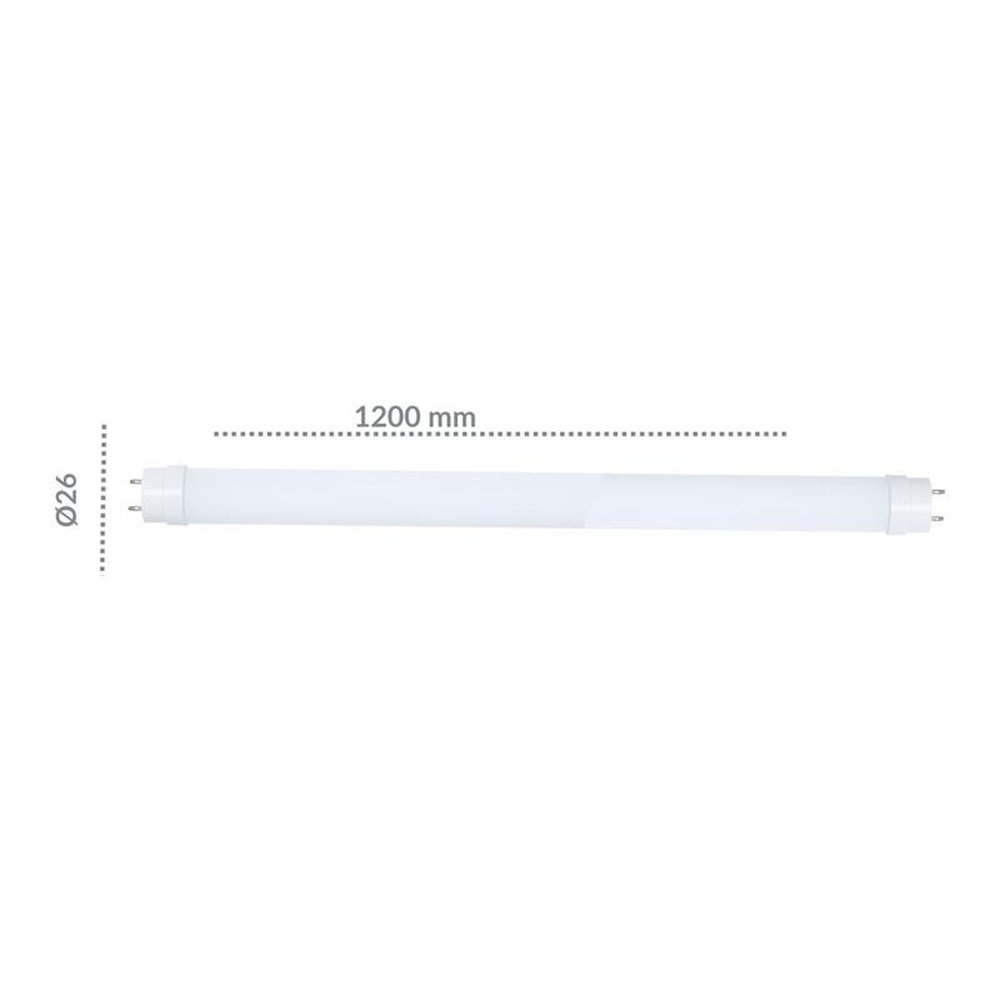 Lâmpada de Led Tubular T8 de Vidro 18W 6500K Bivolt Luz Branca Sylvânia