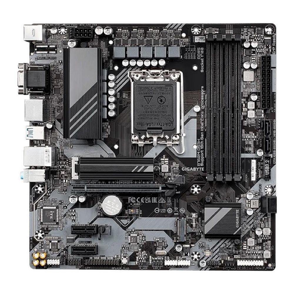 Placa Mãe Gigabyte B760M DS3H DDR5, Chipset B760, Intel LGA 1700, mATX, DDR5