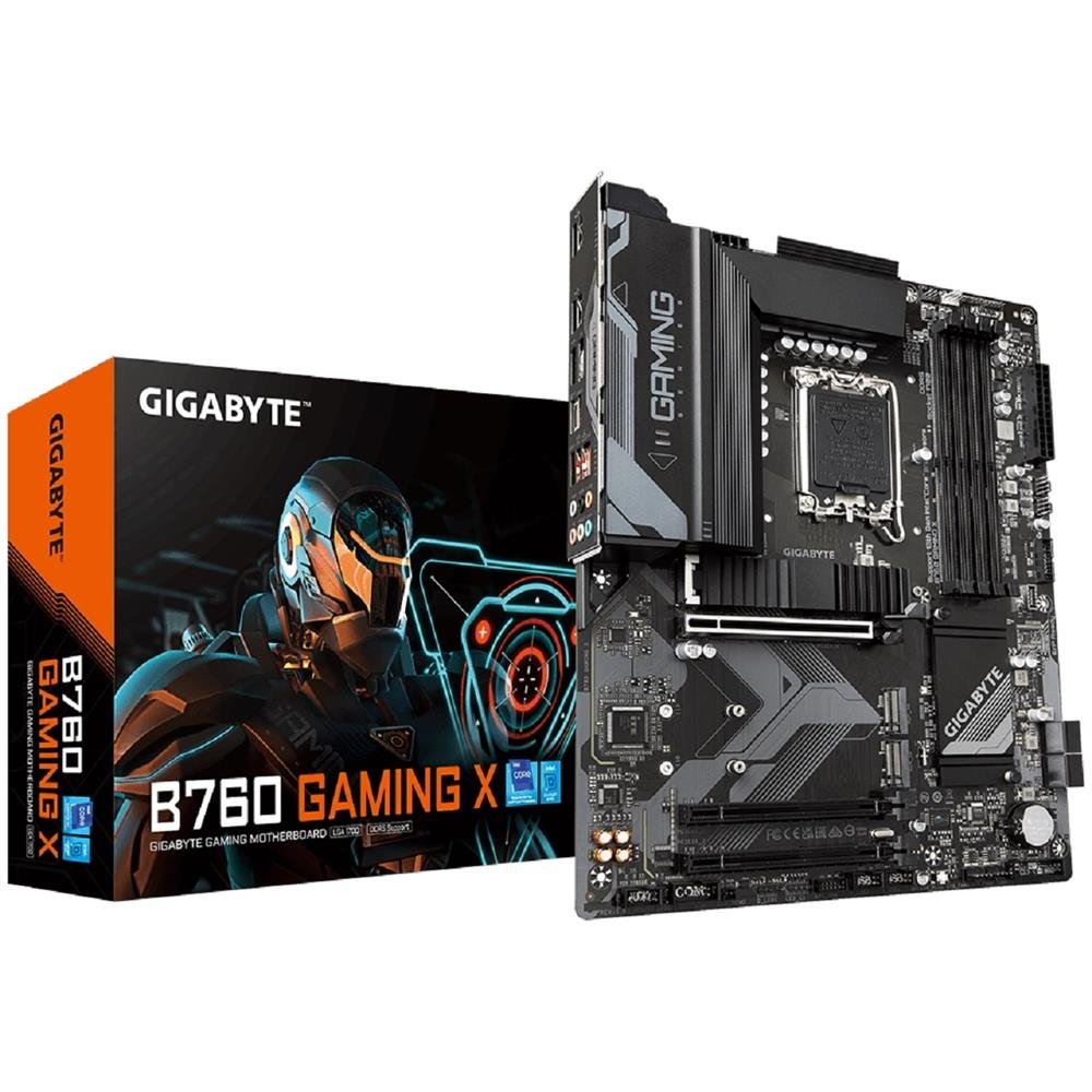 Placa Mãe Gigabyte B760 Gaming X, Chipset B760, Intel Lga 1700, Atx, Ddr5