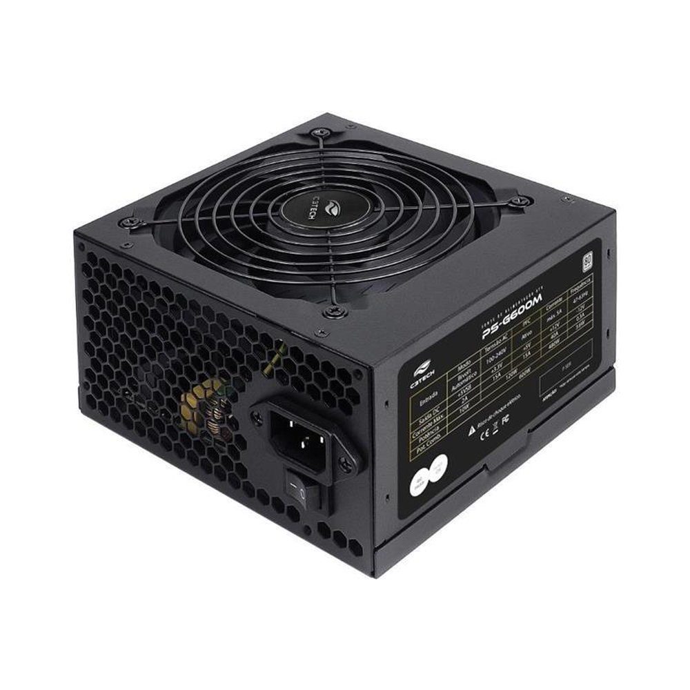 Fonte C3tech Ps-G600m 600W ATX 80 Plus White