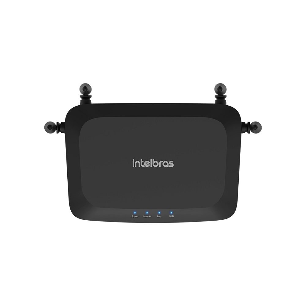 Roteador Wireless Intelbras GF1200 | 1167mbps, Dual Band com 3 Portas LAN, 4 Antenas, Preto