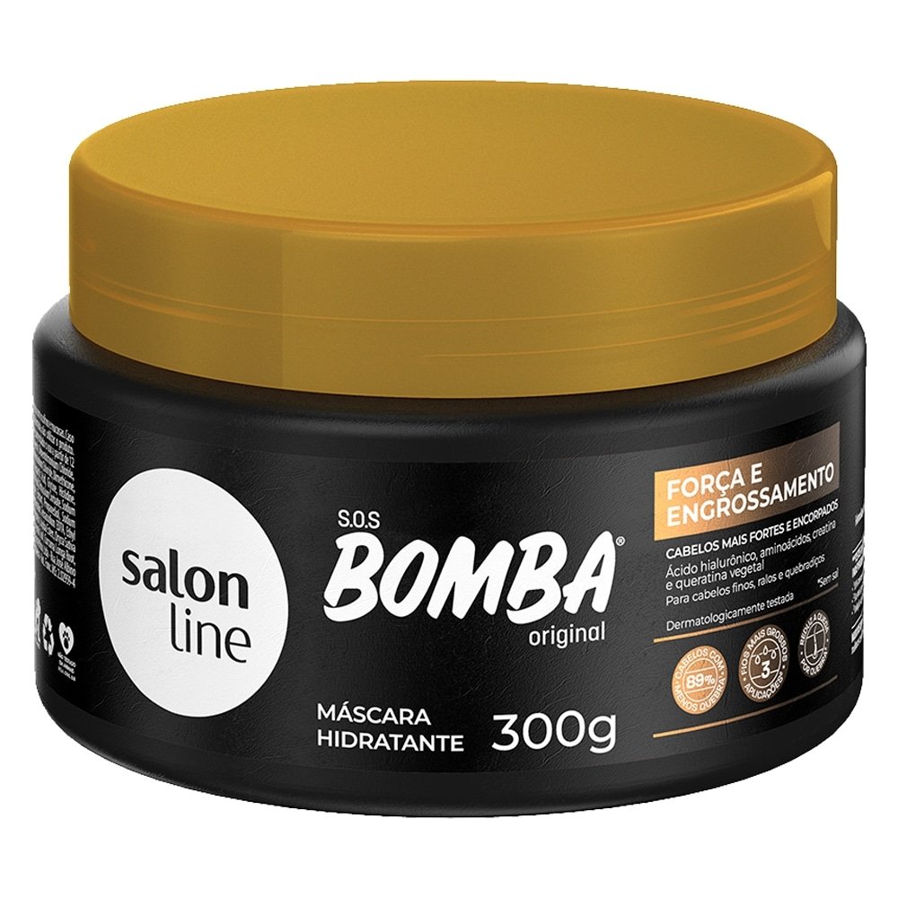 Máscara Hidratante Salon Line Bomba Forca e Engrossamento 300g