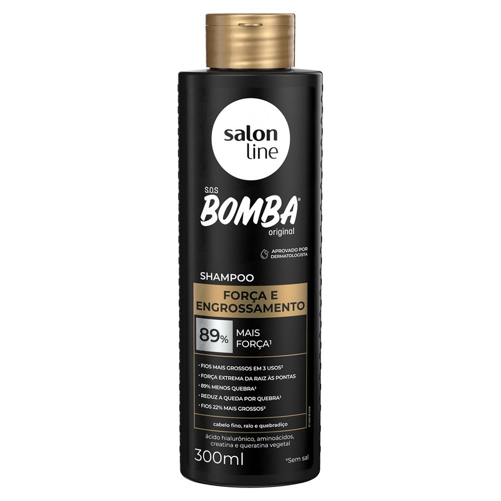 Shampoo Salon Line Bomba Força e Engrossamento 300ml