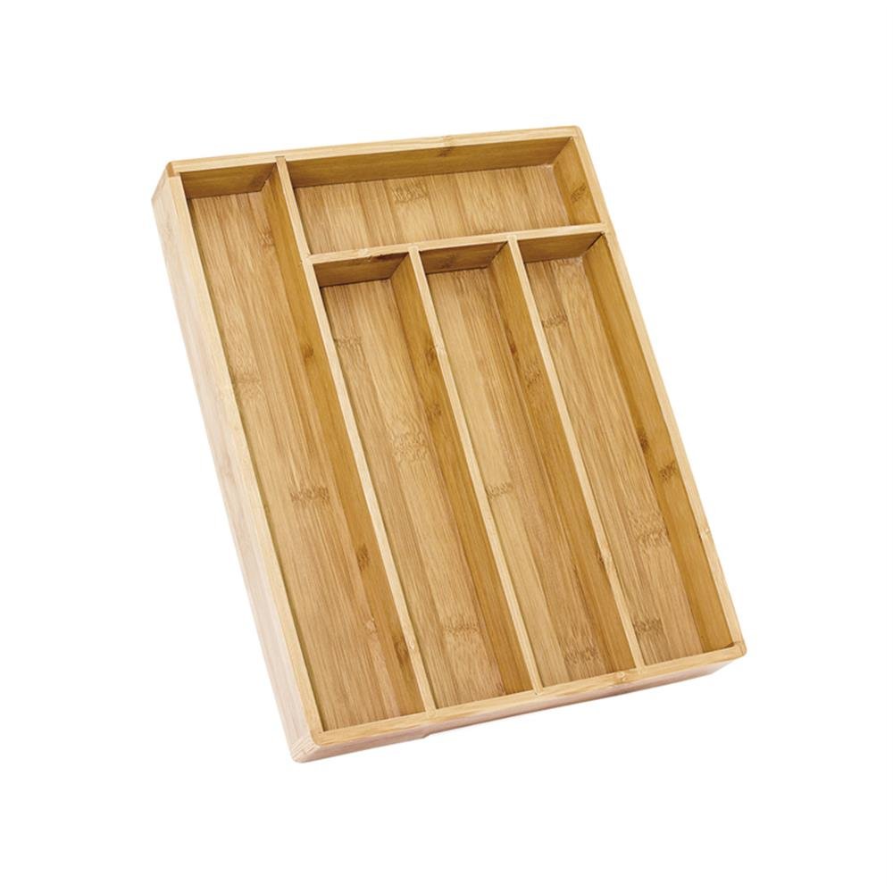 Porta Talher Bambu 5 Divisões Ecokitchen