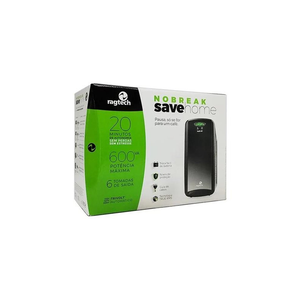 Nobreak Ragtech 600Va Save Home Bivolt 115V