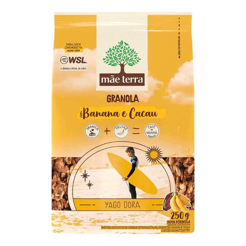 Granola Mãe Terra Integral Banana e Cacau 250g