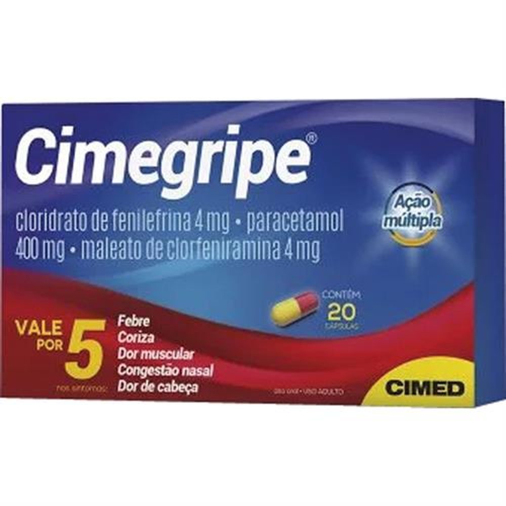 Cimegripe Com 20 Capsula Dura - CIMED