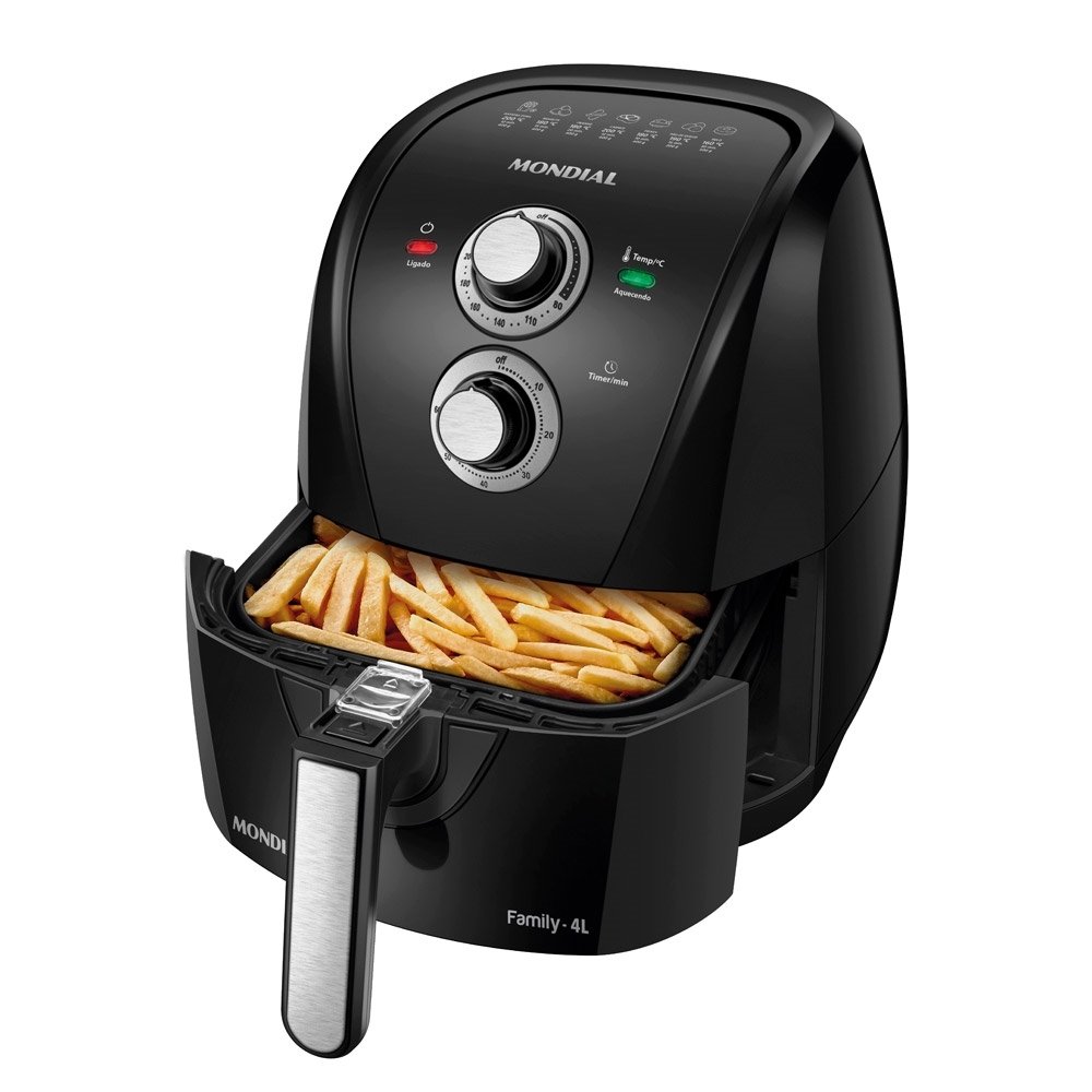Fritadeira  Air Fryer  Mondial AFN-40-BFS - 4 Litros Preto 220V