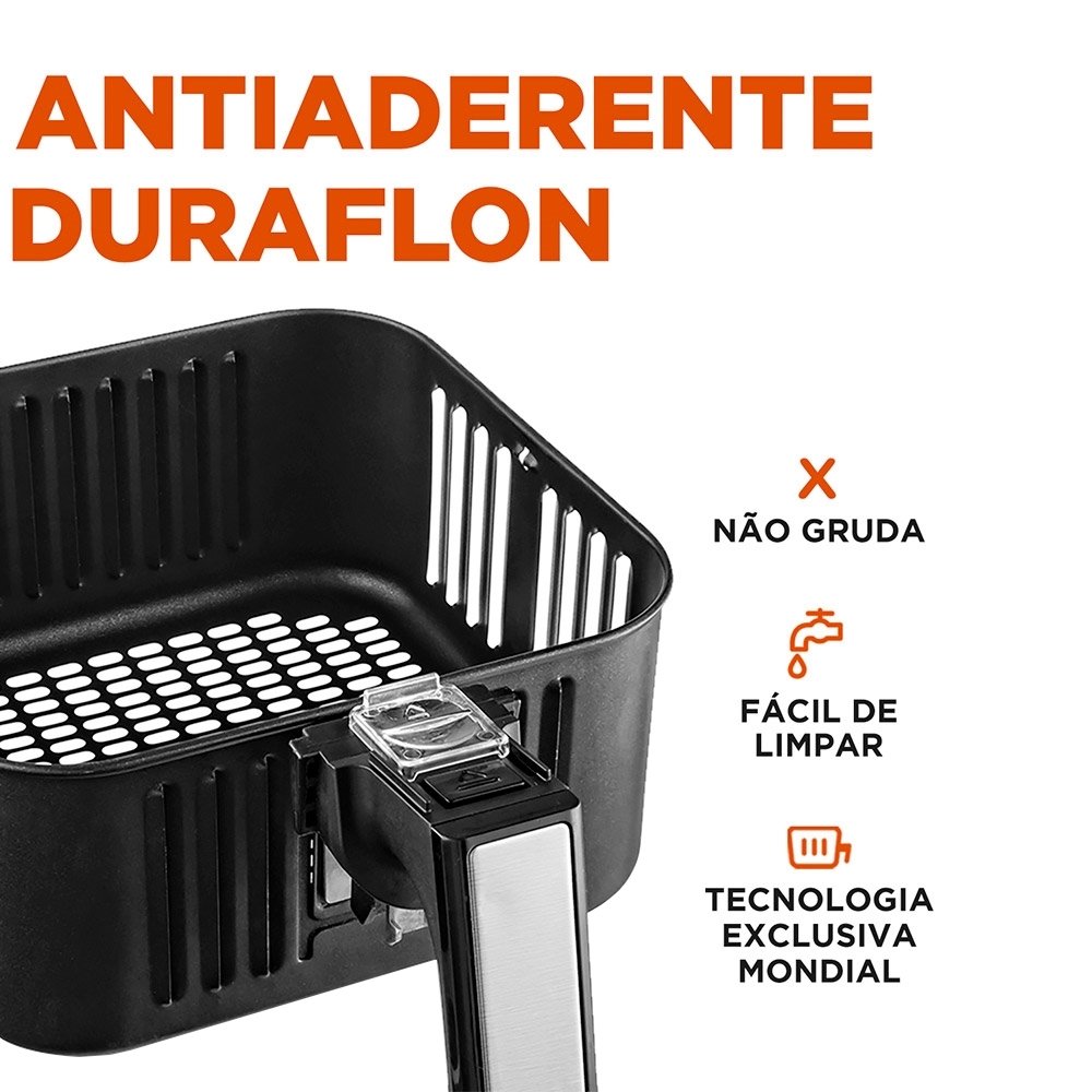 Fritadeira  Air Fryer  Mondial AFN-40-BFS - 4 Litros Preto 220V