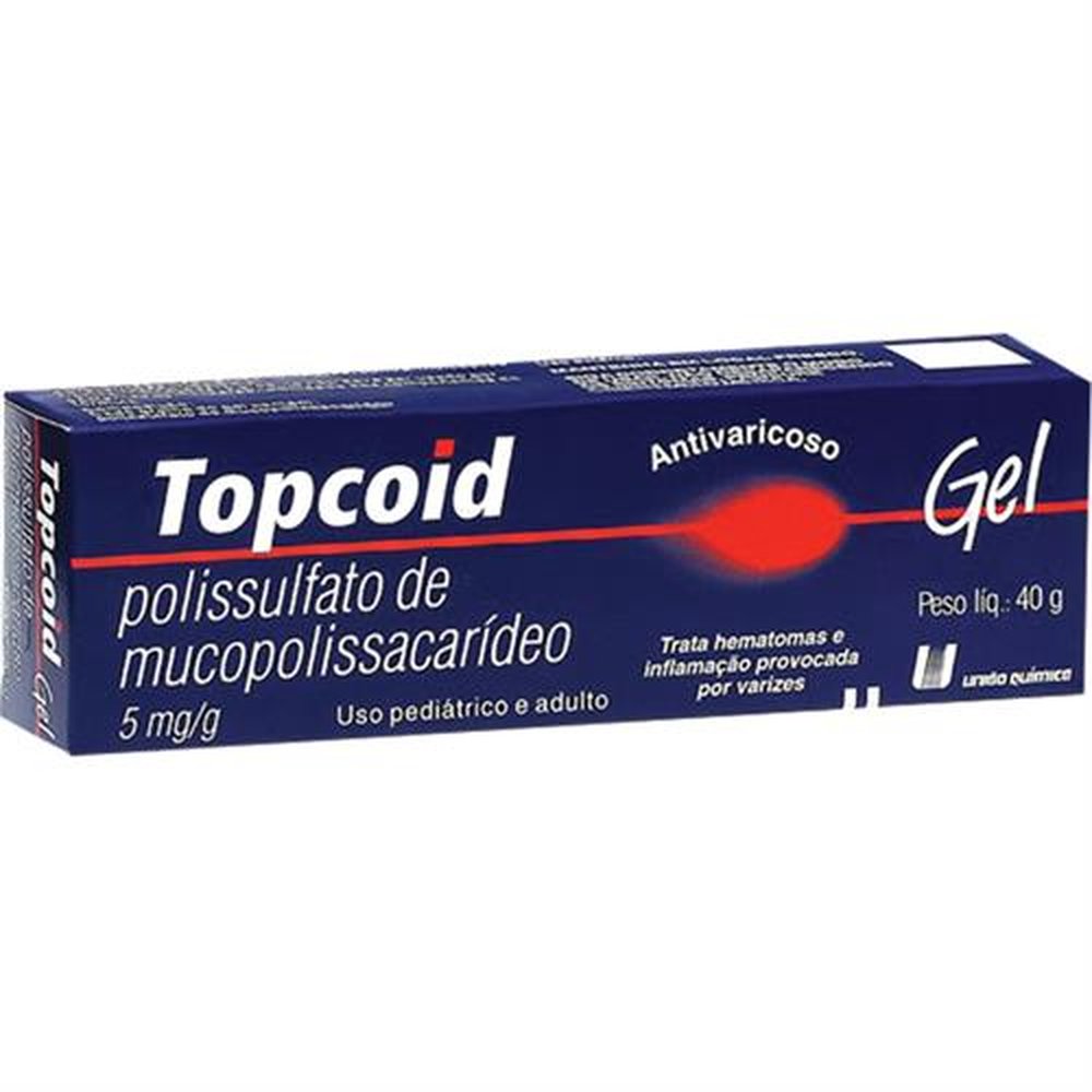 Topcoid 5Mg Gel Bisnaga 40G - UNIAO QUIMICA | Martins Atacado
