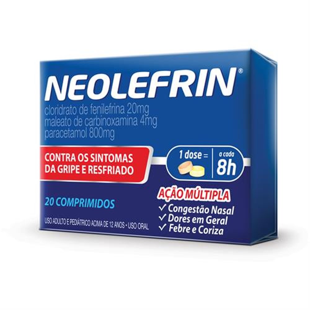 Neolefrin 800-20-4Mg Com 20 Comprimido - NEO QUIMICA