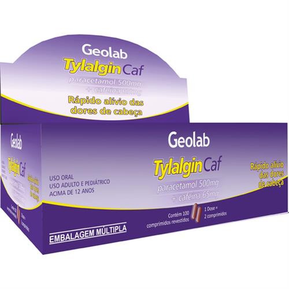Tylalgin Caf 500-65Mg Com 100 Comprimido -25X4-