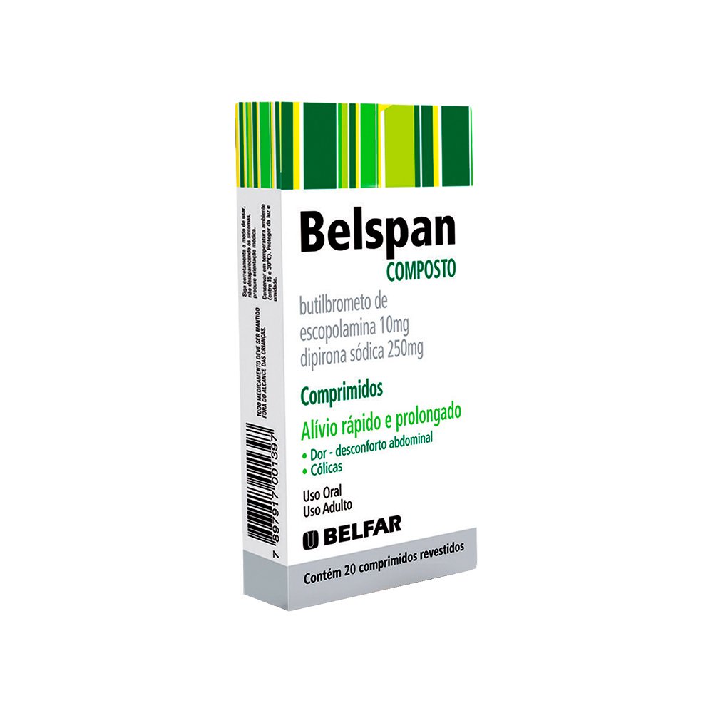 Belspan Composto 250-10Mg Com 20 Comprimido - BELFAR | Martins Atacado