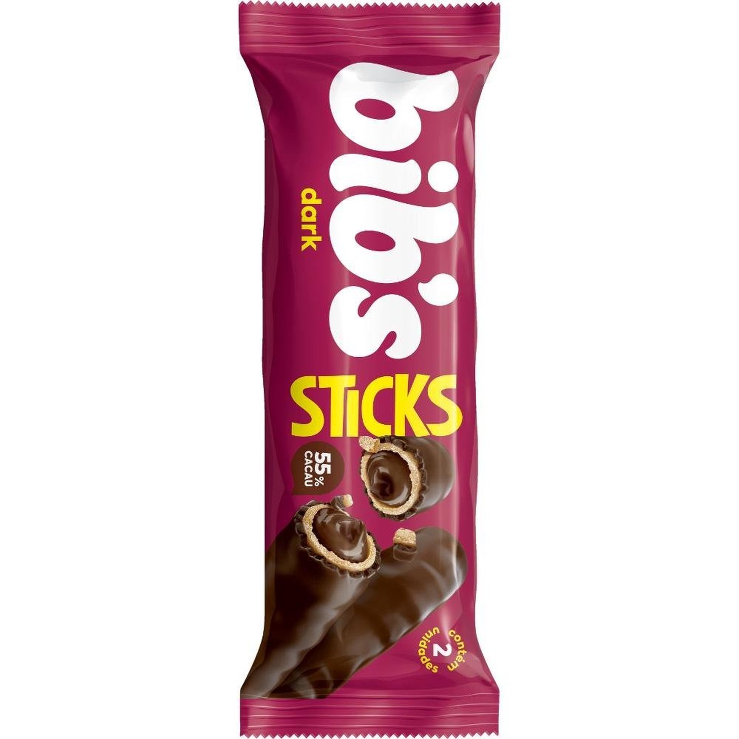 Chocolate Bibs Sticks Dark Pacote 32G Display C/ 16 Un
