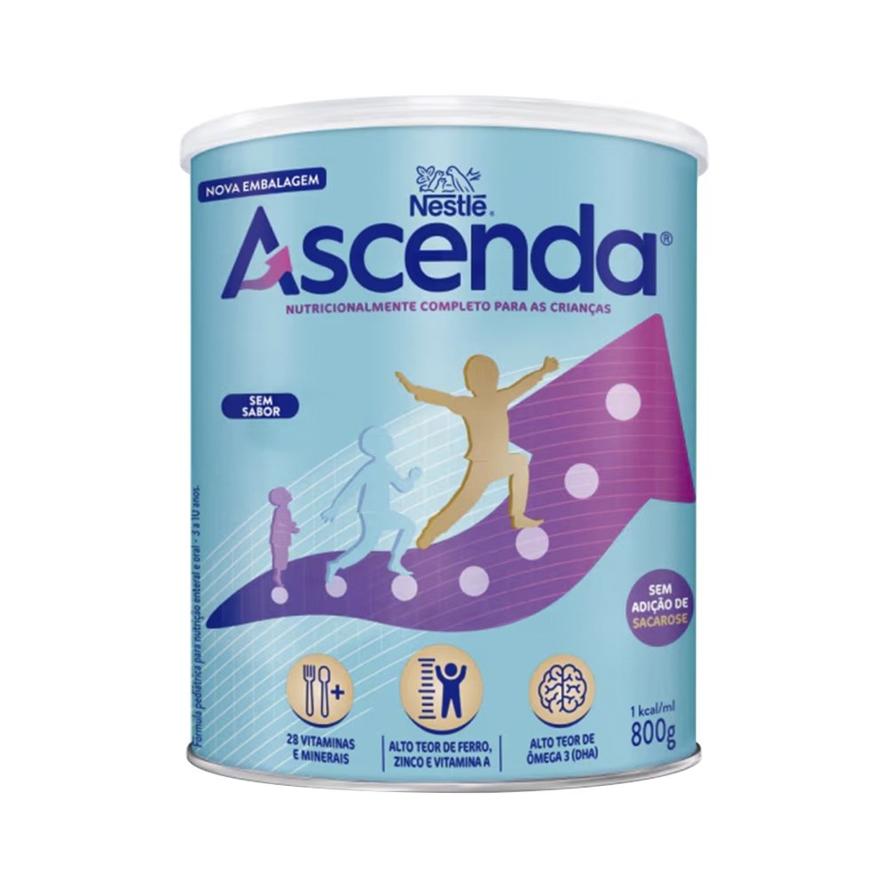 Suplemento Alimentar Ascenda Nestlé sem Sabor 800g