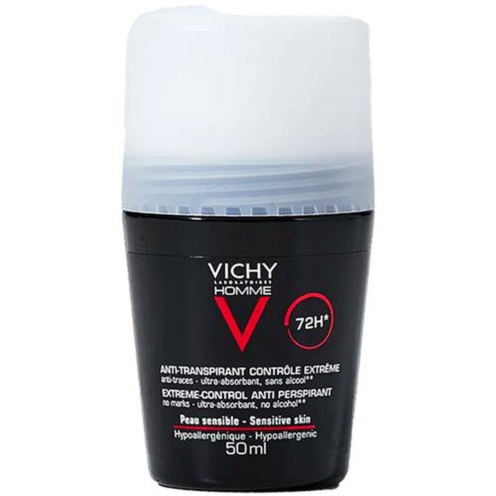 Vichy Desodorante Homme 72h Roll - On Antitranspirante Com 50ml