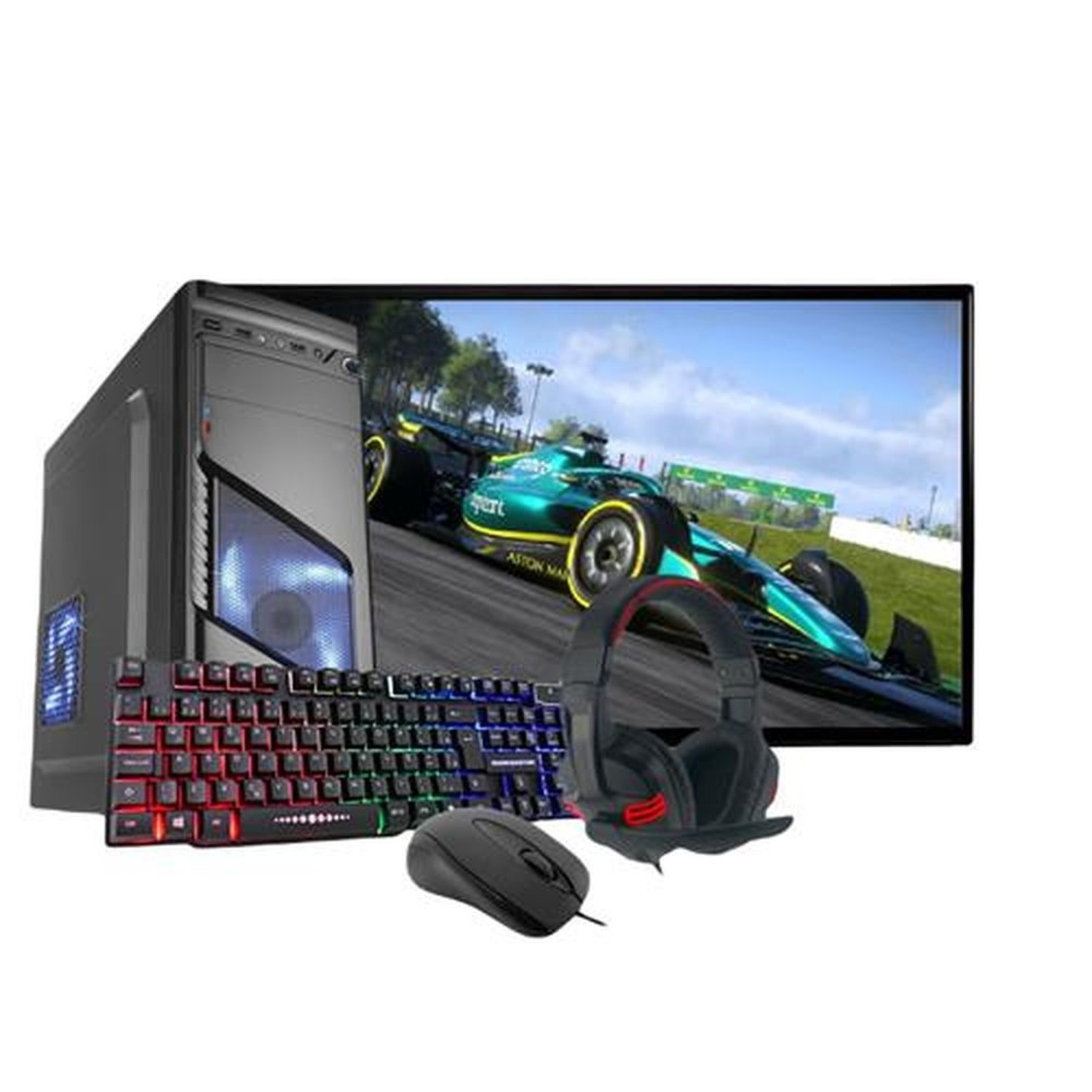 Pc Gamer, Intel Core I7 16GB Placa de Video GeForce Gt 4GB SSD 240GB Monitor Hdmi 18 " Linux