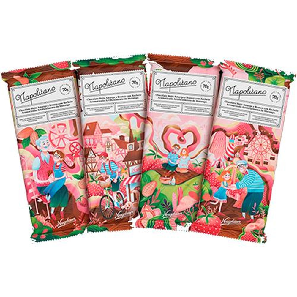 Chocolate Neugebauer Barra Napolitano 70g C/12 Unidades
