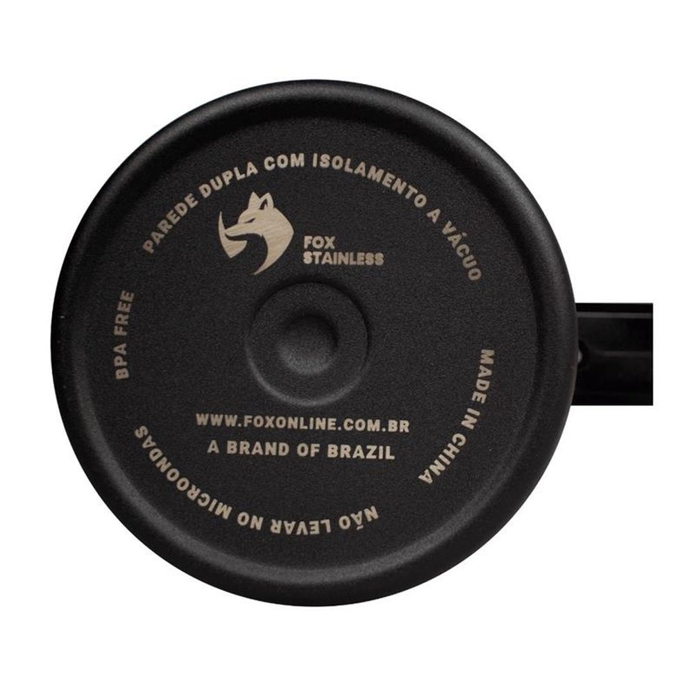 Caneca Térmica Quente e Frio 709ml Preto - Fox Stainless