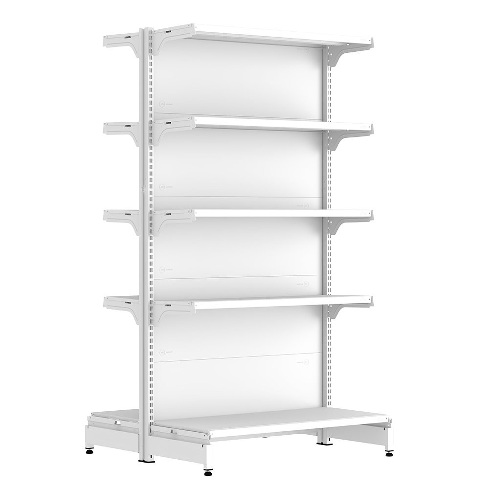 Gôndola Amapá Fit 40 Inicial Centro 1,70x0,90x0,60/0,80 com 10 Bandejas