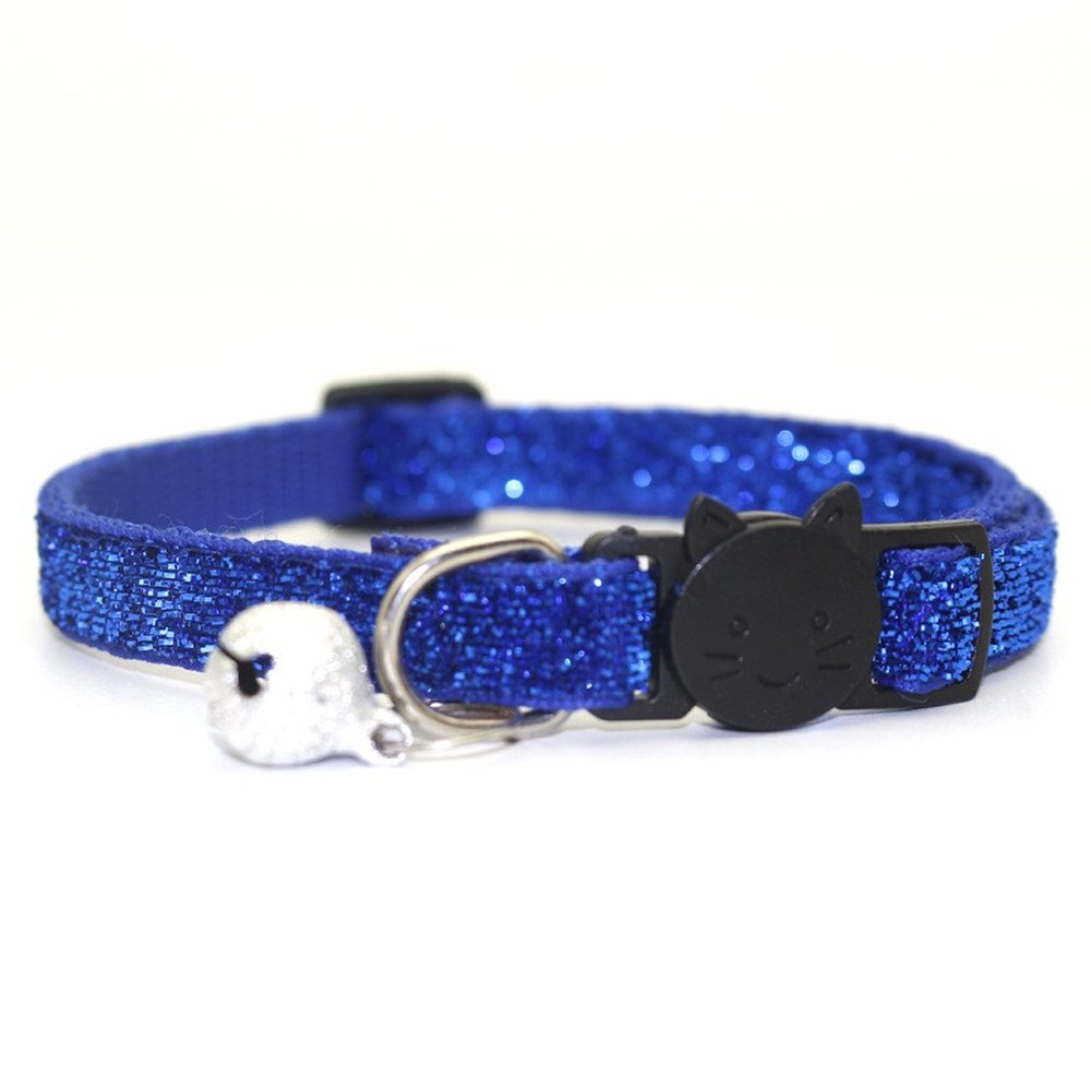 Coleira com Glliter Azul