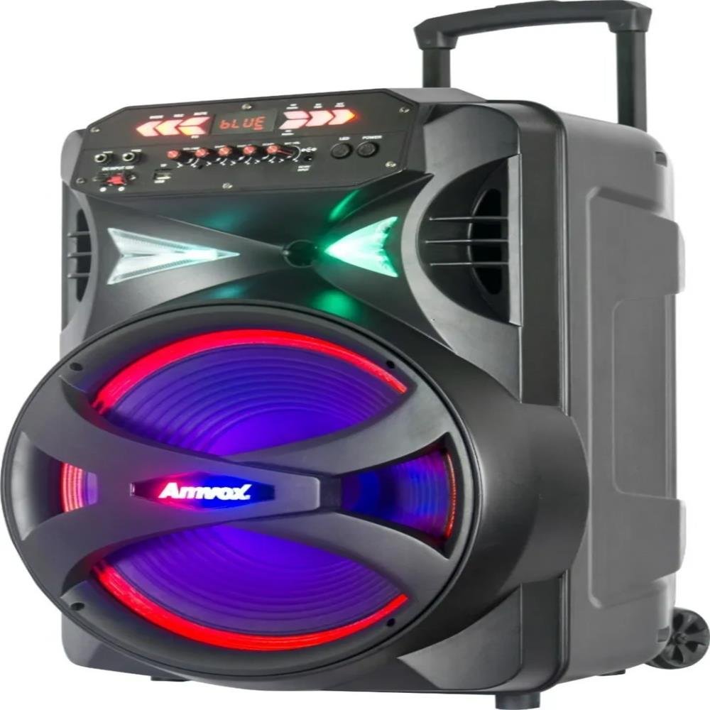 Caixa Amplificada Amvox ACA 855 850W PANCADÃO II Bivolt