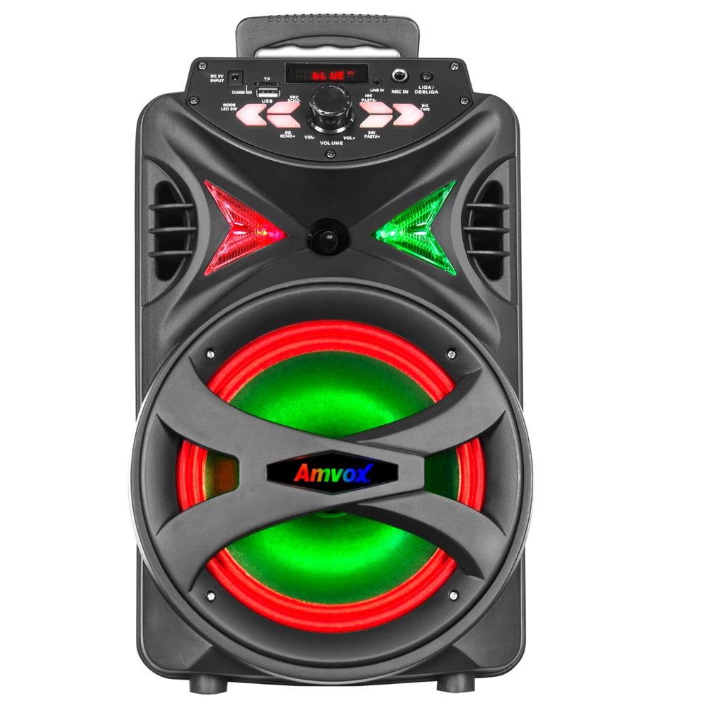 Caixa Amplificada Amvox ACA 255 HIT 250W Bluetooth Bivolt