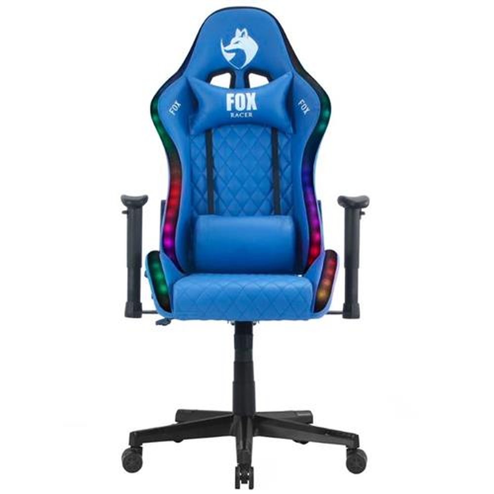 Cadeira Gamer Fox Racer RGB Azul com Iluminação Led