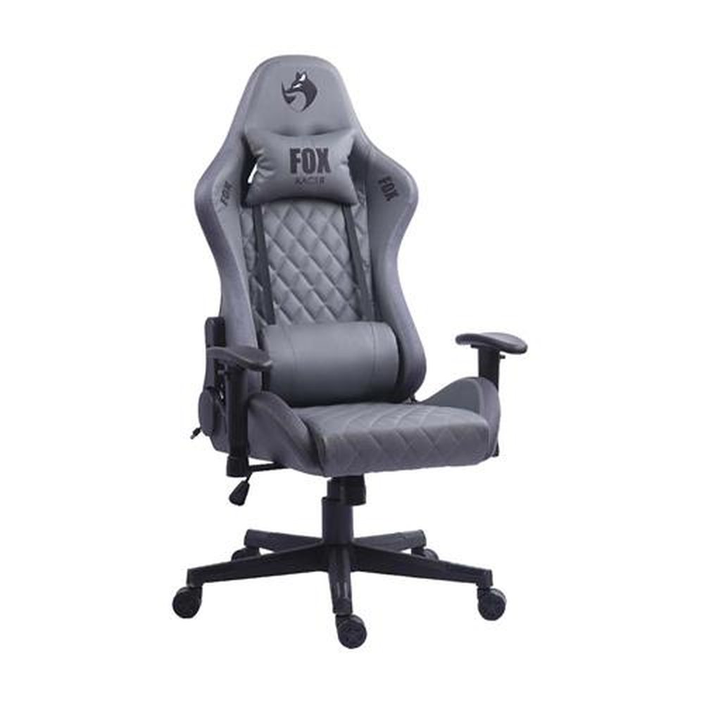 Cadeira Gamer Fox Racer RGB Cinza com Iluminação Led