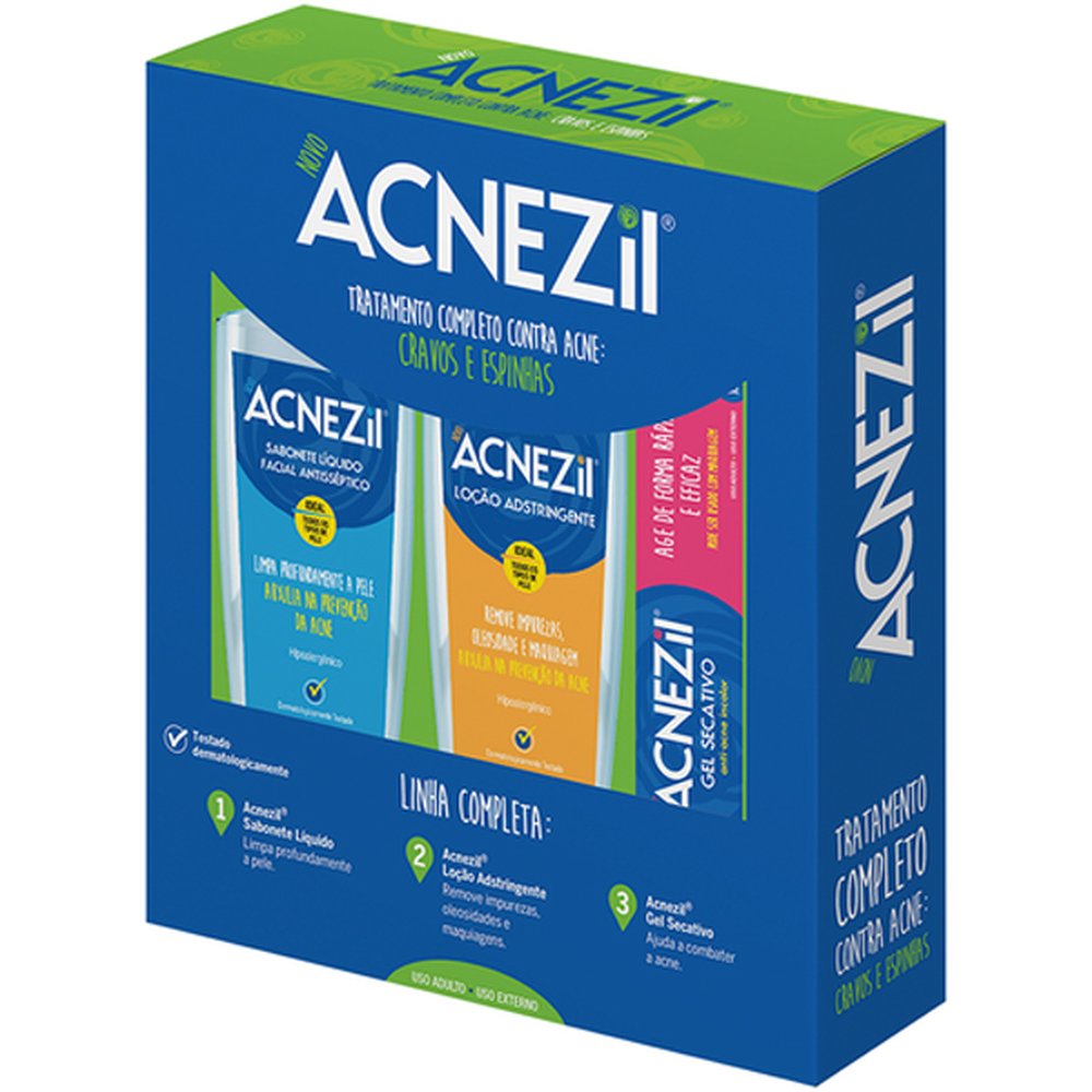 Kit Acnezil Gel Secante-Gel Limpeza - Locao - CIMED