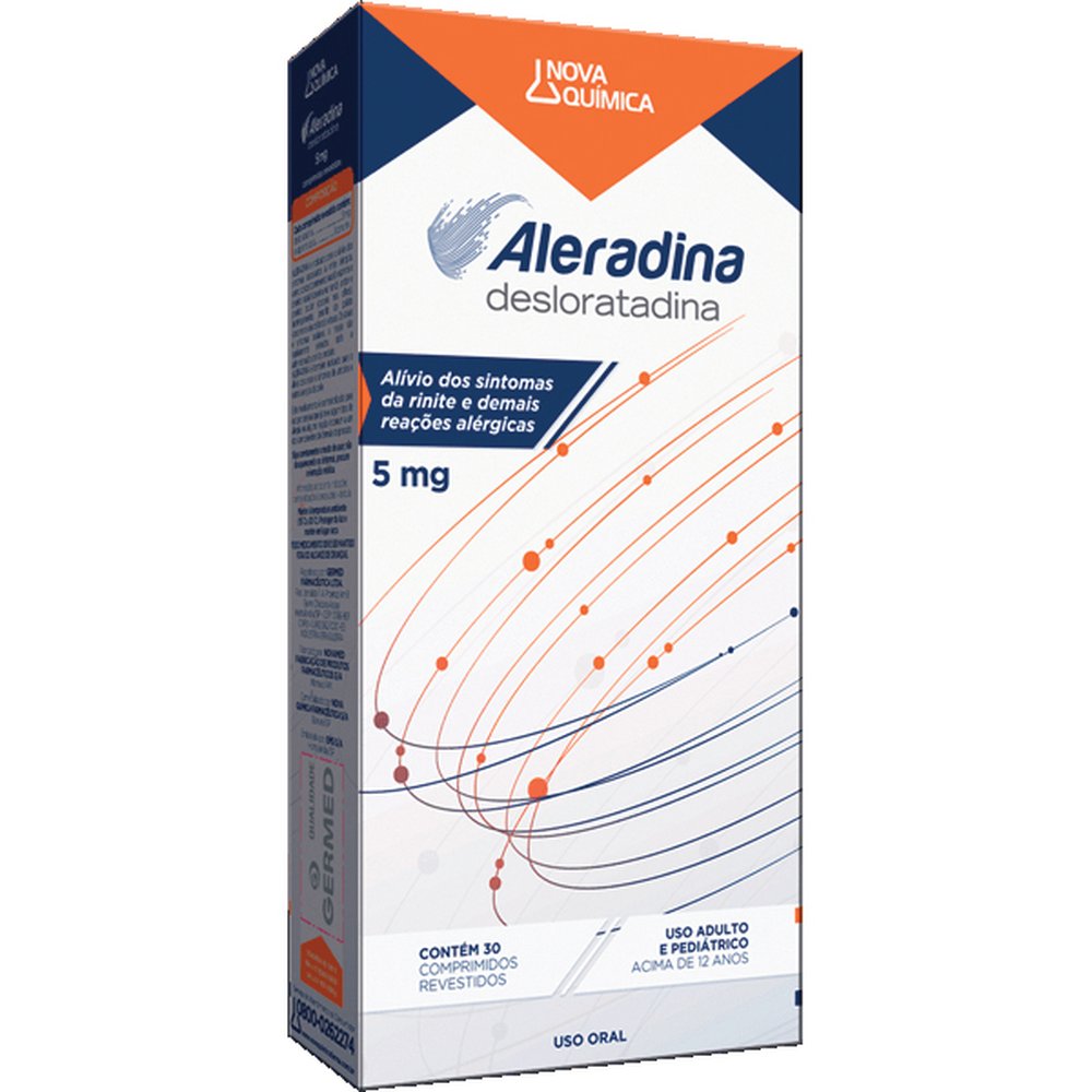 Aleradina 5Mg Com 30 Comprimido Revestido - NOVA QUIMICA
