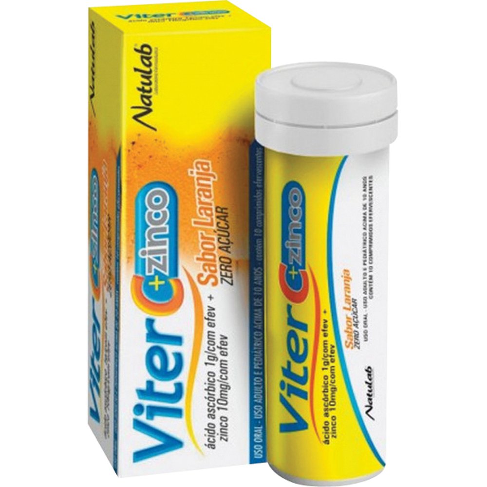 Viter Com Zinco Caixa 10 Comprimido Efervecente - NATULAB