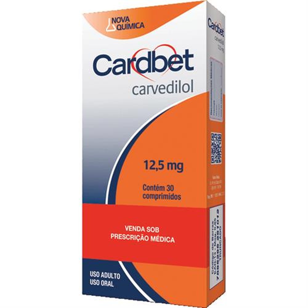 Cardbet 12,5Mg Com 30 Comprimido - NOVA QUIMICA