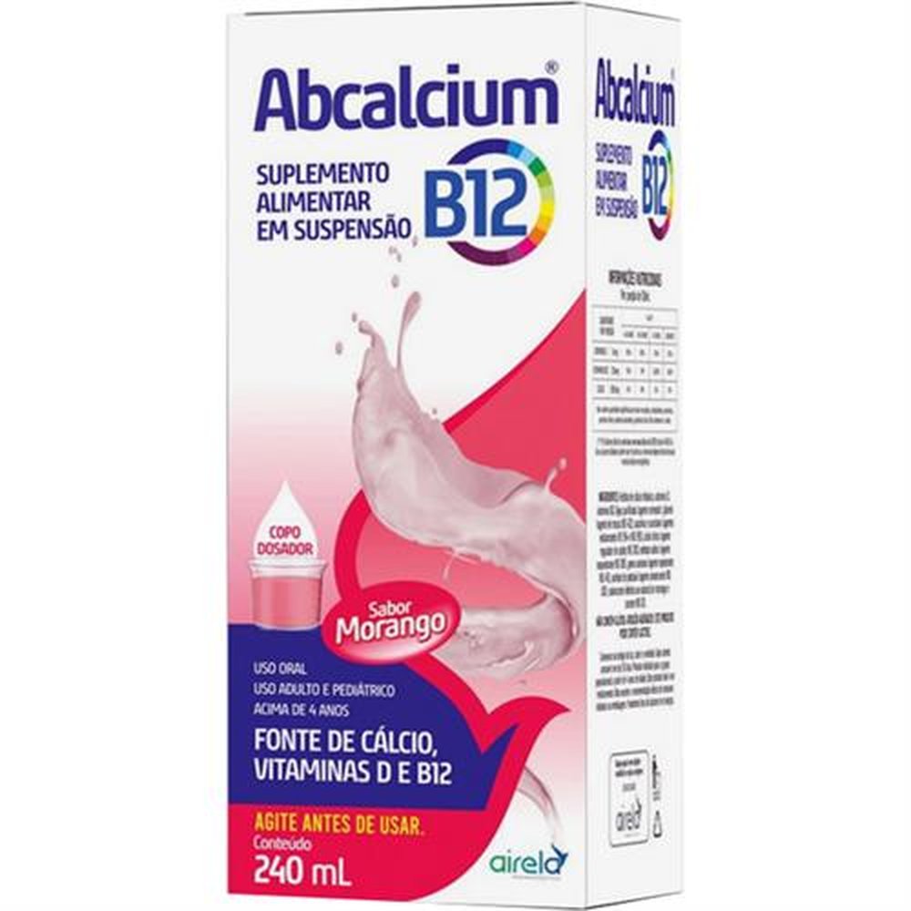 Abcalcium B12 Suspensao Oral 240Ml - AIRELA
