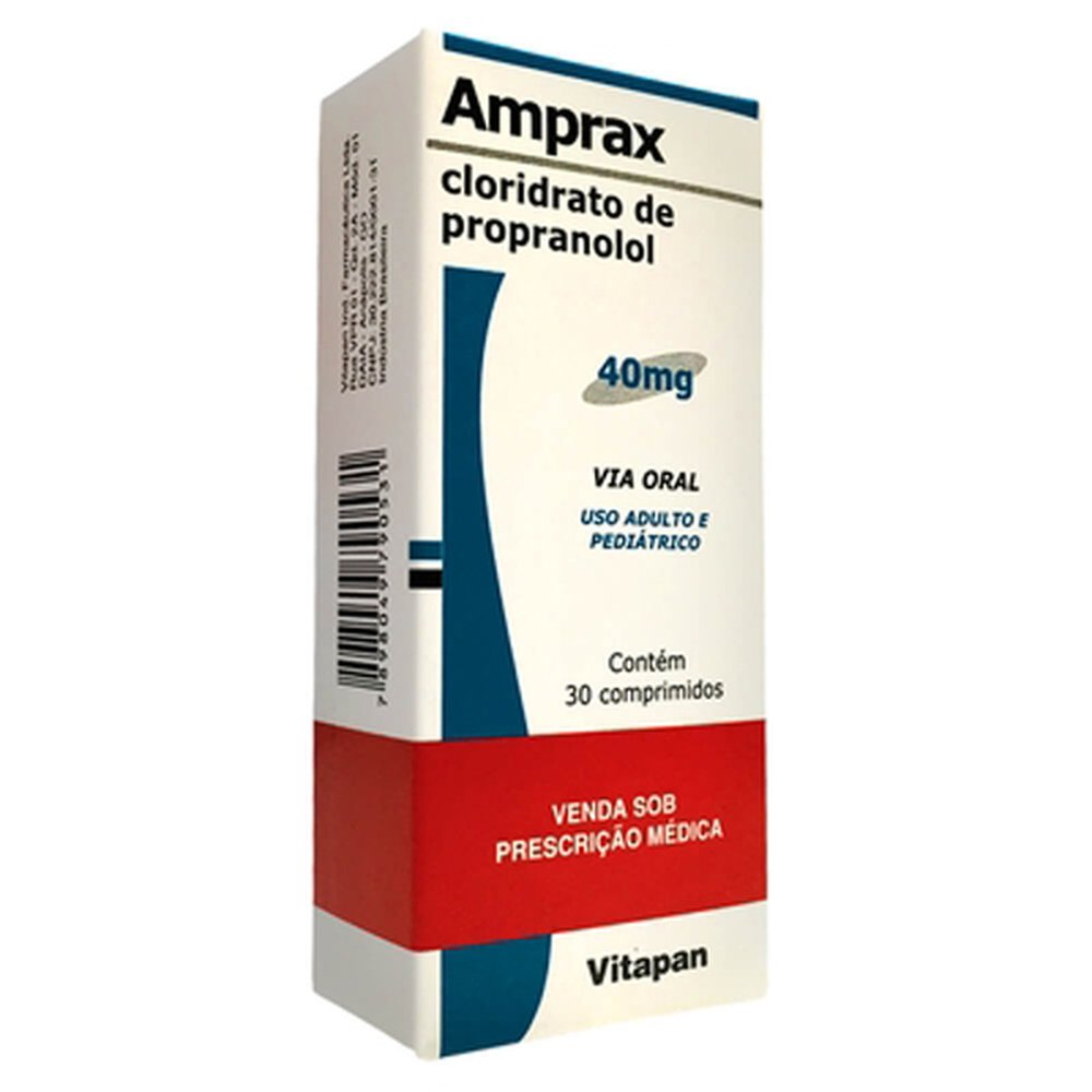 Amprax -Propranolol- 40Mg Com 30 Comprimido - VITAMEDIC