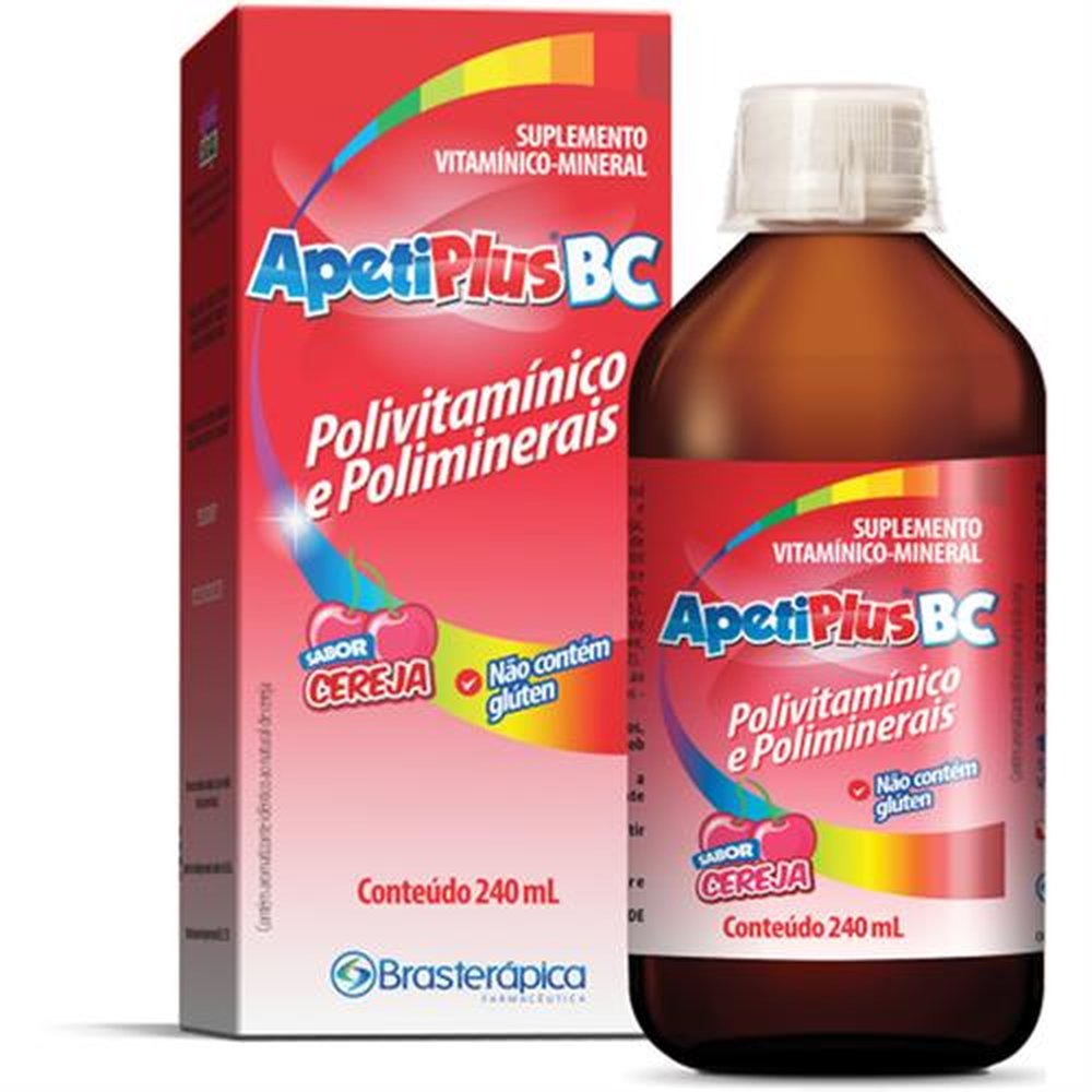 Apetiplus Bc Xarope 240Ml Sabor Cereja - BRASTERAPICA