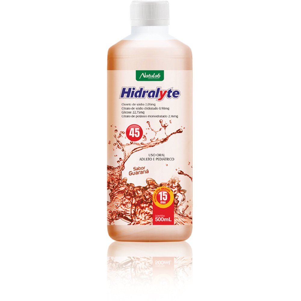 Hidralyte 45 Sabor Guarana 500Ml - NATULAB