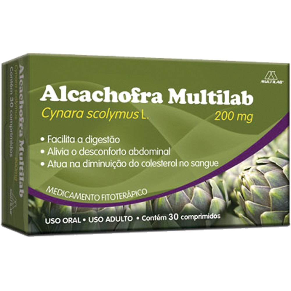 Alcachofra Multilab 200Mg Com 30 Comprimido - Multilab