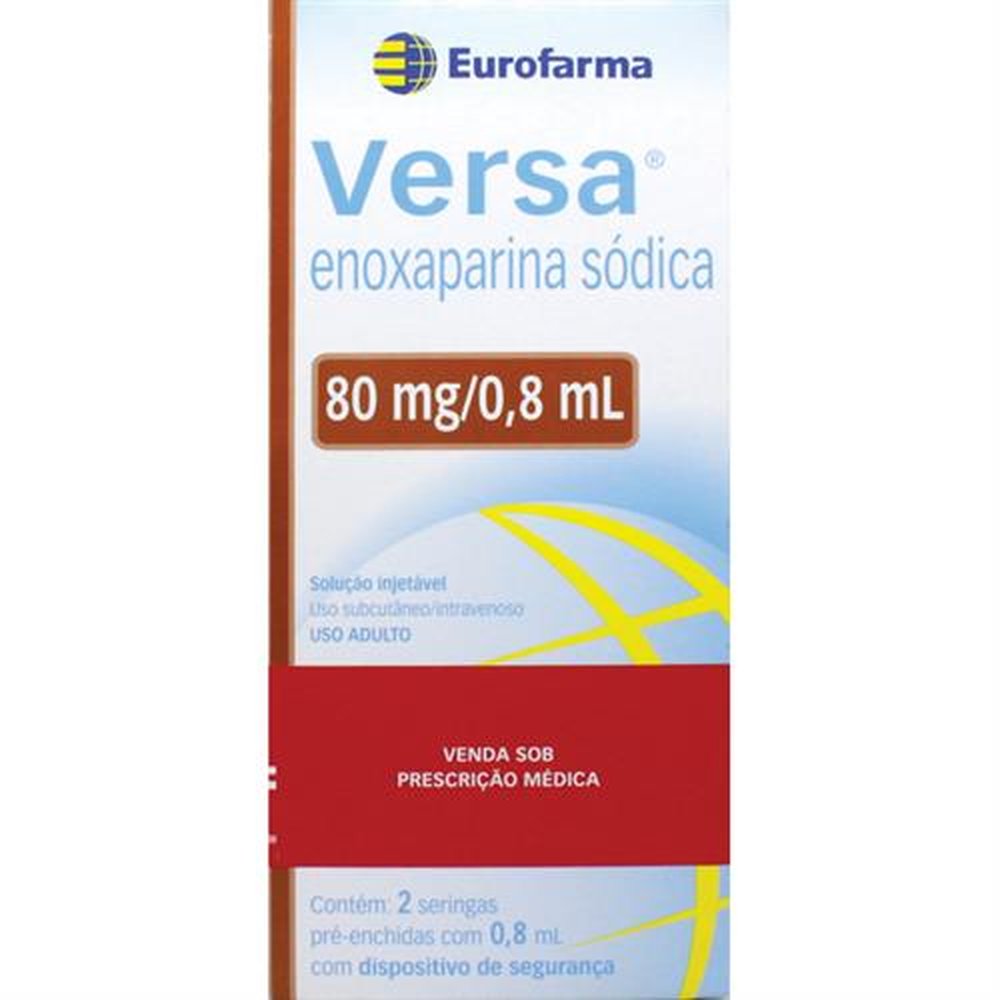 Versa -Enoxaparina- 80 Mg Com 2 Seringa - EUROFARMA