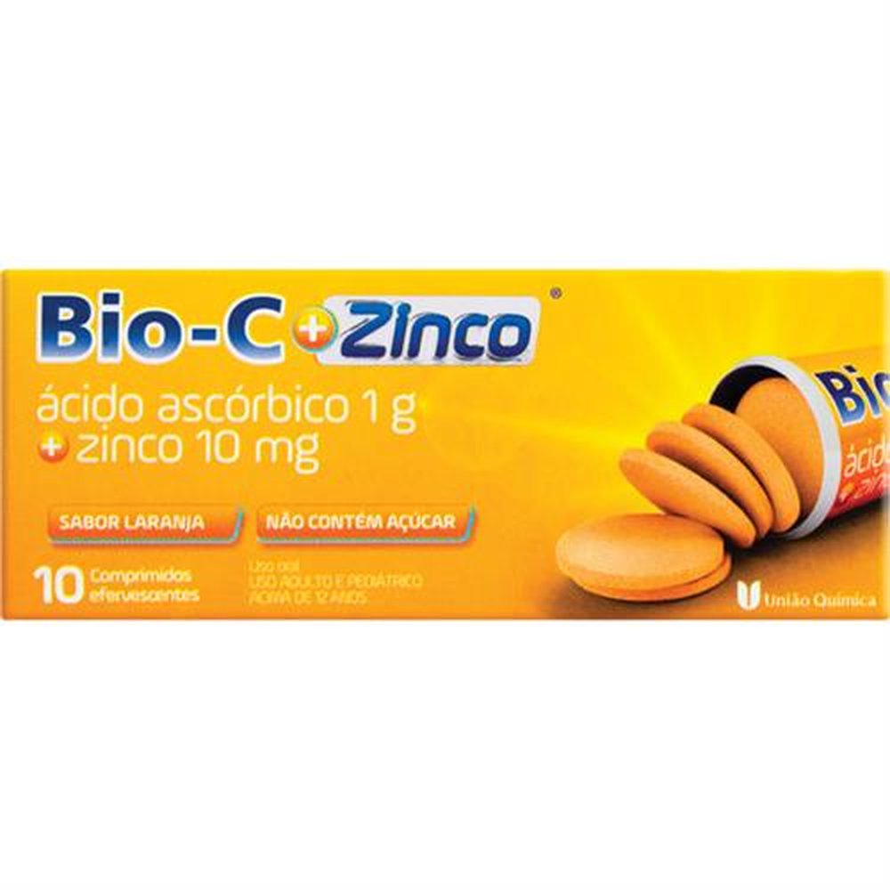 Bio-Com Zinco Caixa 10 Comprimido Efervecente - UNIAO QUIMICA