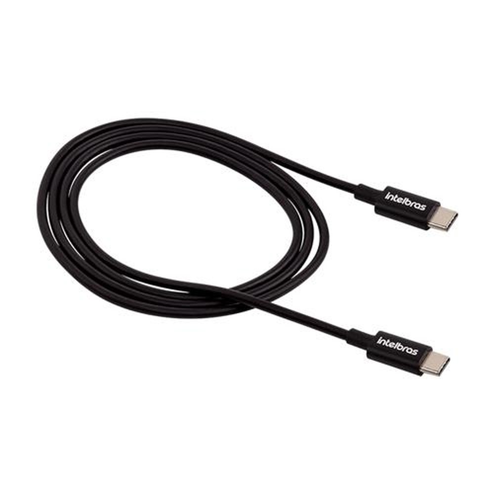 Cabo USB-C + USB-C 1,2m Intelbras PVC Preto
