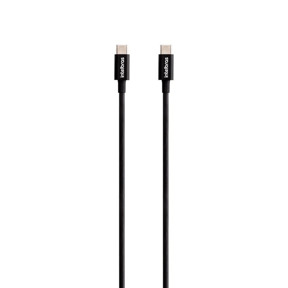 Cabo USB-C + USB-C 1,2m Intelbras PVC Preto